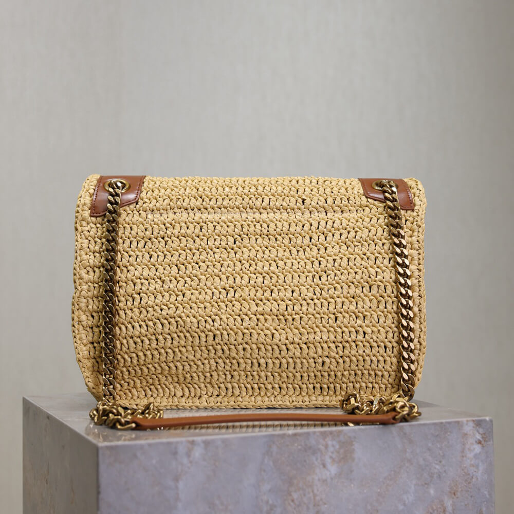 YSL NIKI medium in raffia(HIGH-END GRADE)