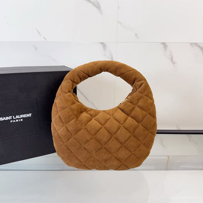 YSL ICARINO in quilted suede(HIGH-END GRADE)