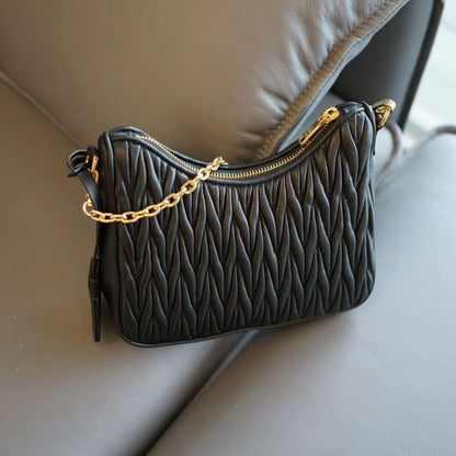 Matelasse nappa leather shoulder bag