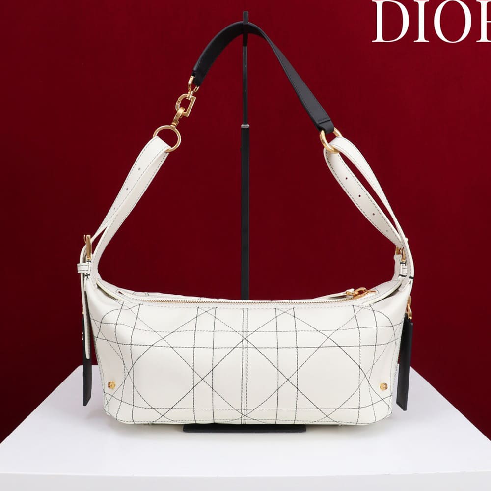 Dior Small D-Journey Bag in Two-Tone Calfskin(HIGH-END GRADE)