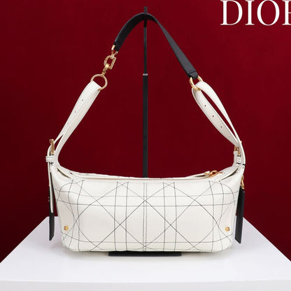Dior Small D-Journey Bag in Two-Tone Calfskin(HIGH-END GRADE)