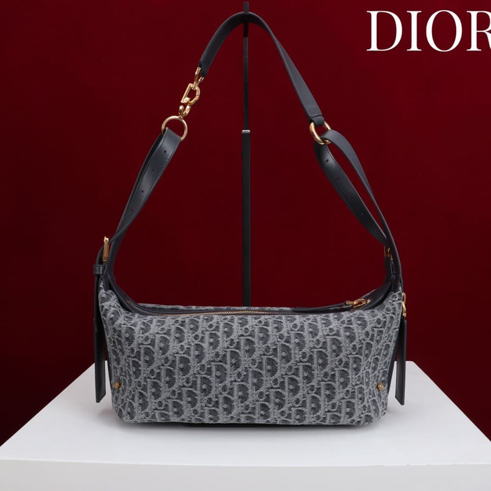 Dior Small D-Journey Bag in Two-Tone Calfskin(HIGH-END GRADE)