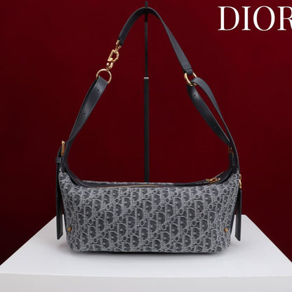 Dior Small D-Journey Bag in Two-Tone Calfskin(HIGH-END GRADE)
