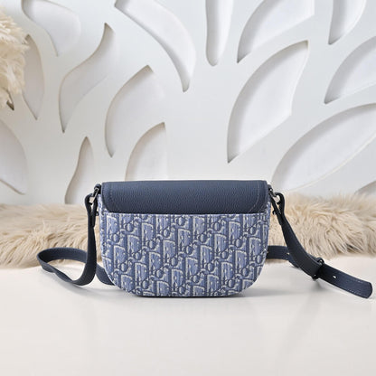 Dior Mini Saddle Messenger Bag with Flap