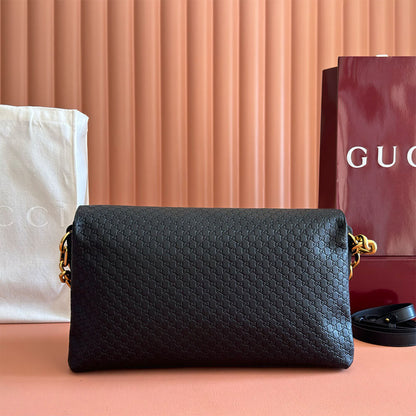 Gucci Large shoulder bag with chain(HIGH-END GRADE)