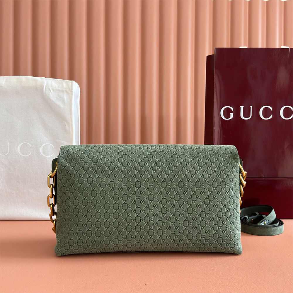 Gucci Large shoulder bag with chain(HIGH-END GRADE)