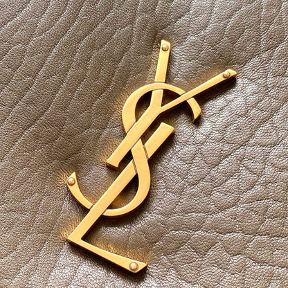 YSL Calypso large in grained lambskin