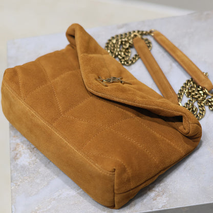 YSL Toy Puffer in suede