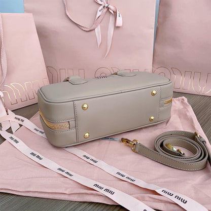 MIUMIU Large Arcadie Leather Bag(HIGH-END GRADE)