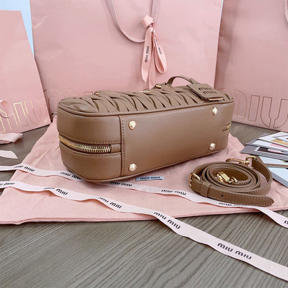 MIUMIU Large Arcadie matelasse nappa Bag(HIGH-END GRADE)