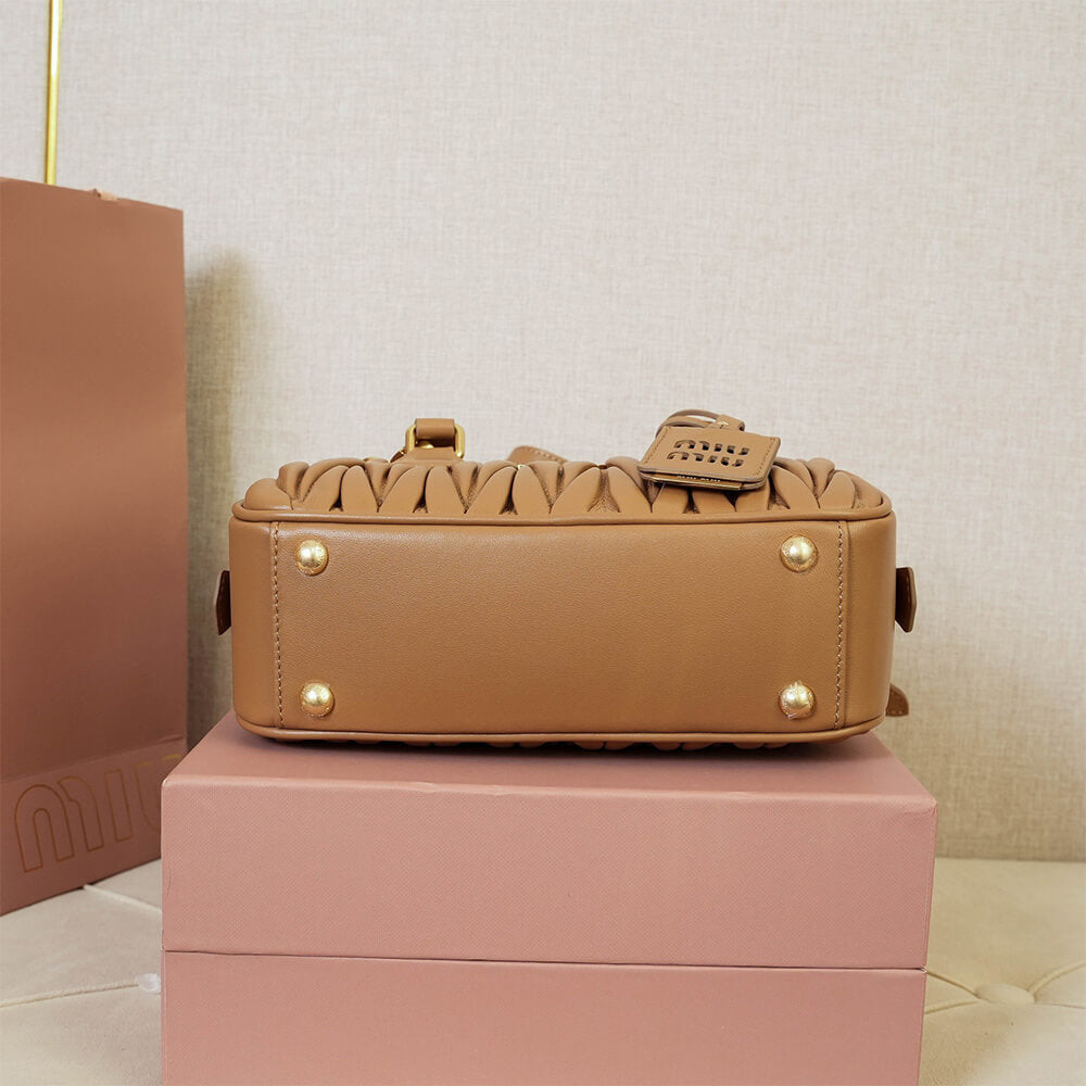MIUMIU Medium Arcadie matelasse nappa Bag(HIGH-END GRADE)