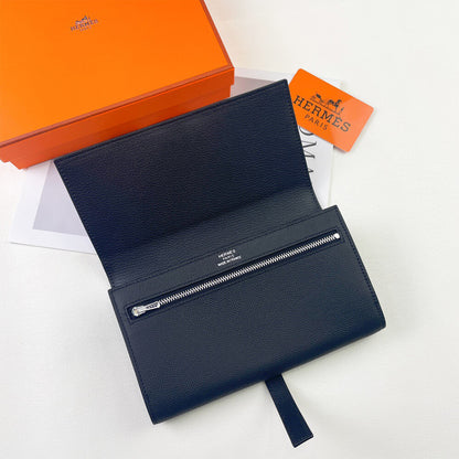HERMES New H Passant Toutenmain wallet(HIGH-END GRADE)