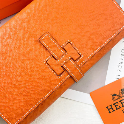 HERMES New H Passant Toutenmain wallet(HIGH-END GRADE)