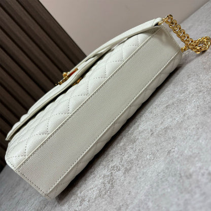 YSL envelope medium in grained leather