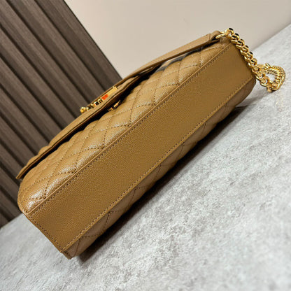 YSL envelope medium in grained leather