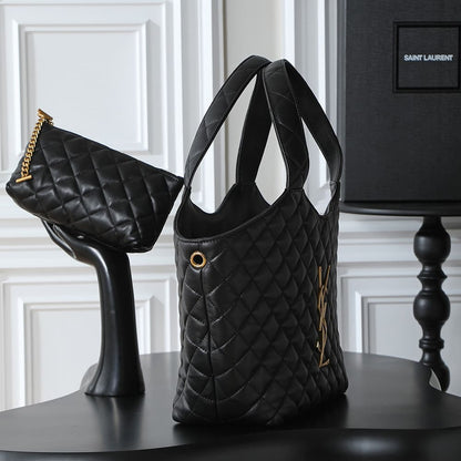 YSL ICARE Medium in quilted nappa