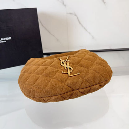 YSL ICARINO in quilted suede(HIGH-END GRADE)