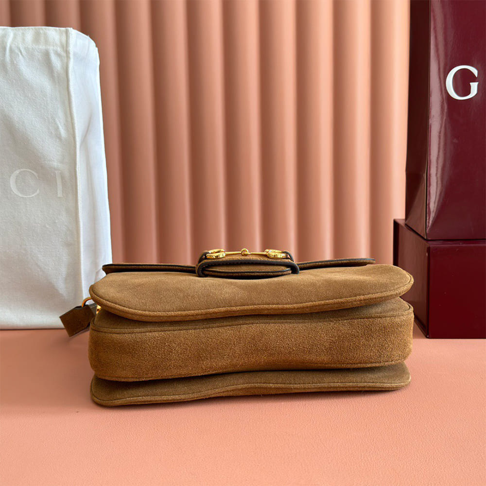 Gucci Horsebit 1955 Aura medium shoulder bag(HIGH-END GRADE)