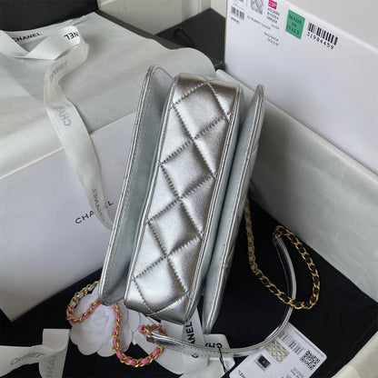 MINI FLAP BAG WITH TOP HANDLE