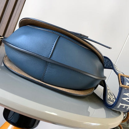 Loewe Small Gate bag in soft calfskin and jacquard