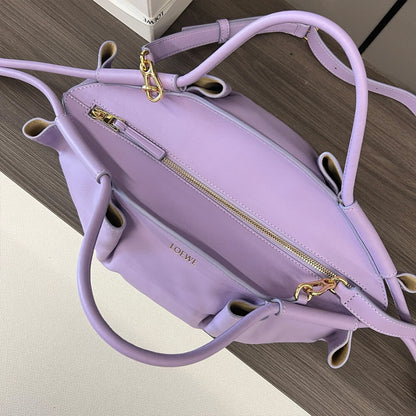 Loewe Small Paseo bag in shiny nappa calfskin(high-end grade)