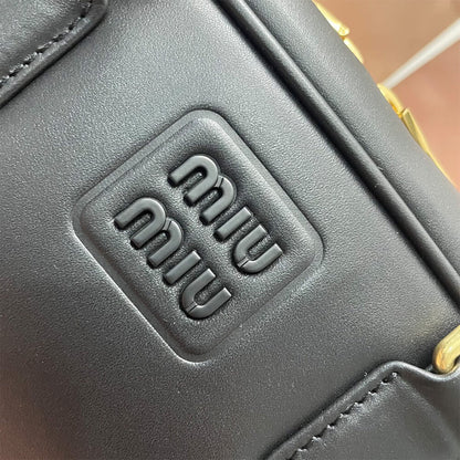 MIUMIU Large Arcadie Leather Bag(HIGH-END GRADE)