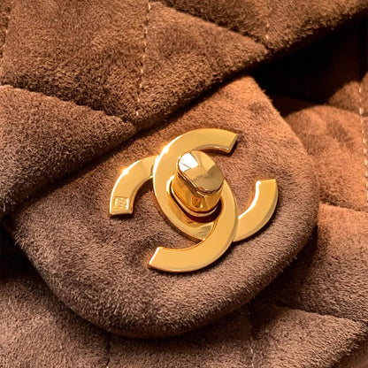 CHANEL SUEDE MINI FLAP BAG(HIGH-END GRADE)