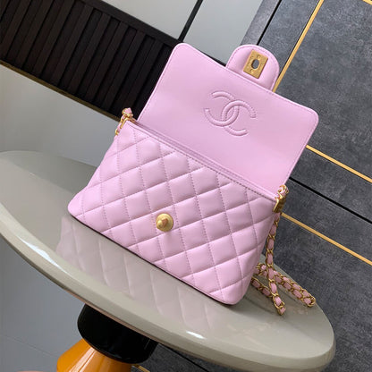 CHANEL Small Flap Bag with Top Handle(HIGH-END GRADE)