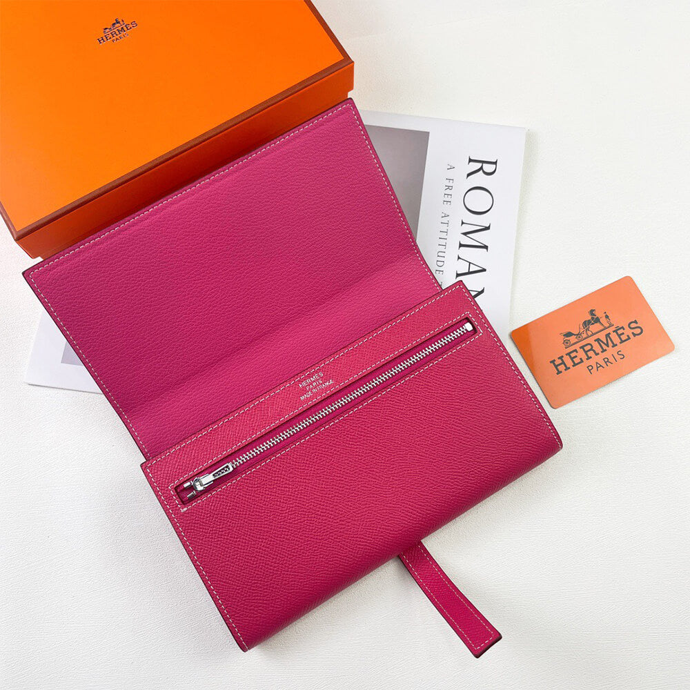 HERMES New H Passant Toutenmain wallet(HIGH-END GRADE)