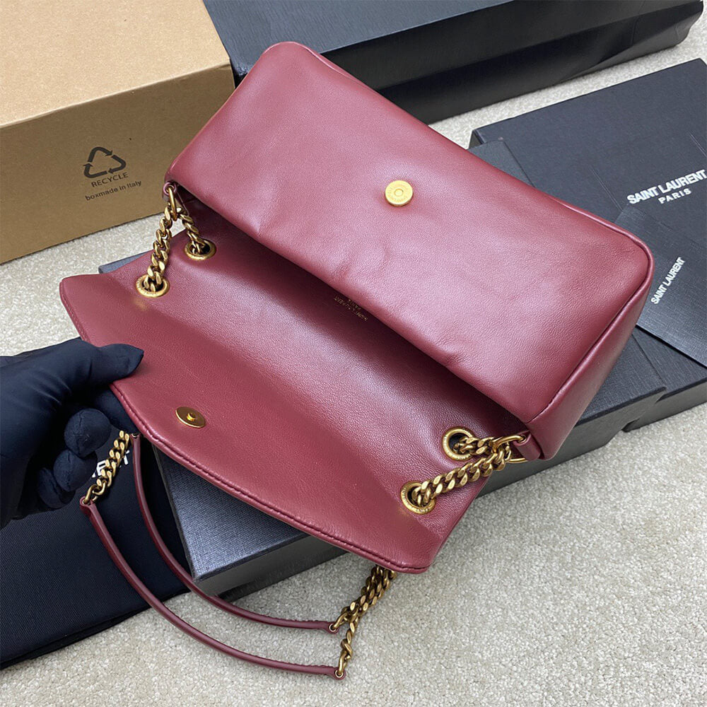YSL calypso small in plunged lambskin