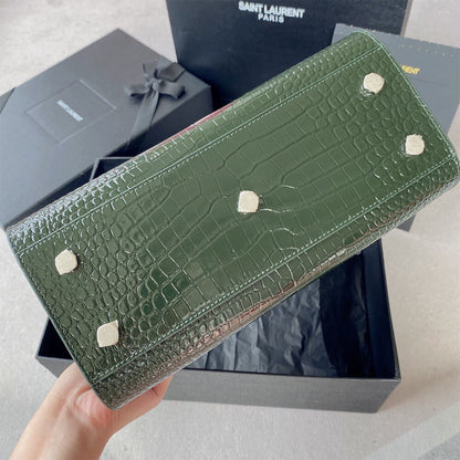 YSL SAC DE JOUR BABY IN CROCODILE-EMBOSSED