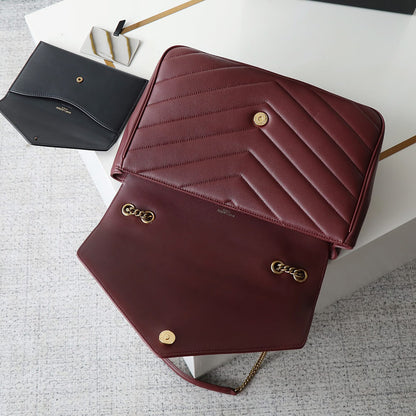 YSL LOULOU large in MATELASSE lambskin(HIGH-END GRADE)
