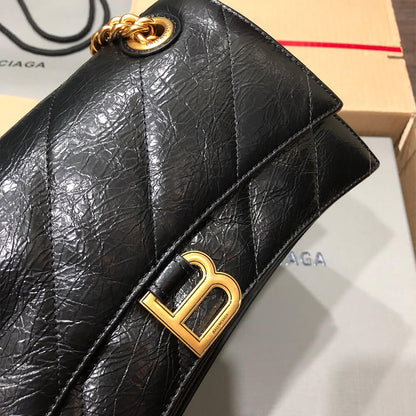 Balenciaga Women’s Crush Chain Bag Small(HIGH-END GRADE)