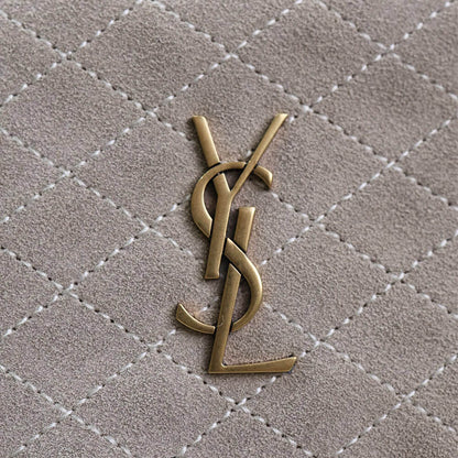 YSL GABY zipped pouch in suede