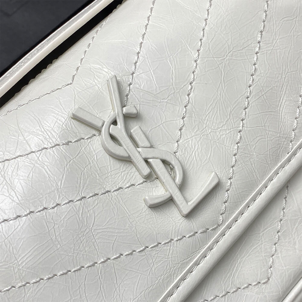 YSL NIKI MEDIUM IN CRINKLED VINTAGE LEATHER(HIGH-END GRADE)