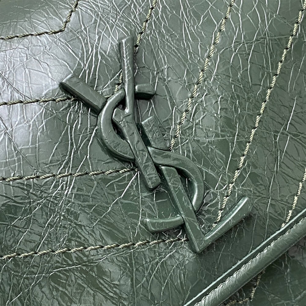 YSL NIKI MEDIUM IN CRINKLED VINTAGE LEATHER(HIGH-END GRADE)
