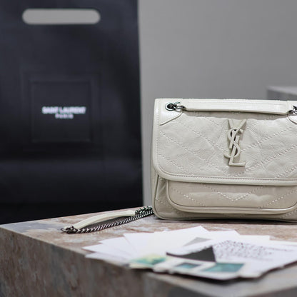 YSL NIKI baby in vintage leather(HIGH-END GRADE)