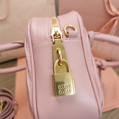 Matelasse nappa leather top-handle bag