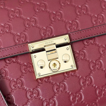 Gucci Padlock medium top handle bag