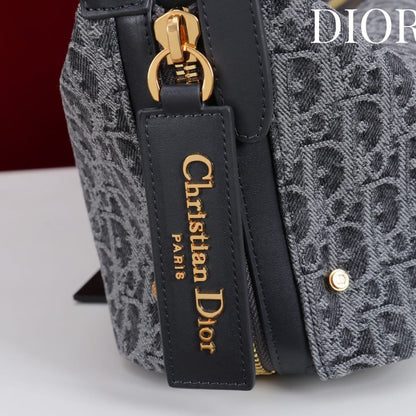 Dior Small D-Journey Bag in Two-Tone Calfskin(HIGH-END GRADE)
