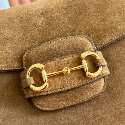 Gucci Horsebit 1955 Aura medium shoulder bag(HIGH-END GRADE)