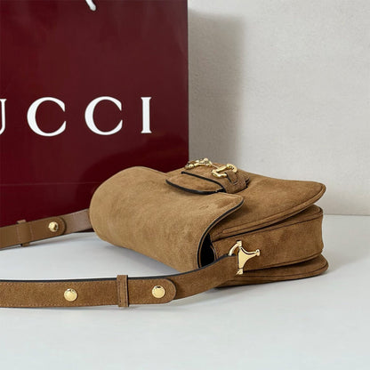 Gucci Horsebit 1955 Aura small shoulder bag(HIGH-END GRADE)
