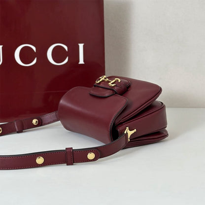 Gucci Horsebit 1955 Aura mini shoulder bag(HIGH-END GRADE)