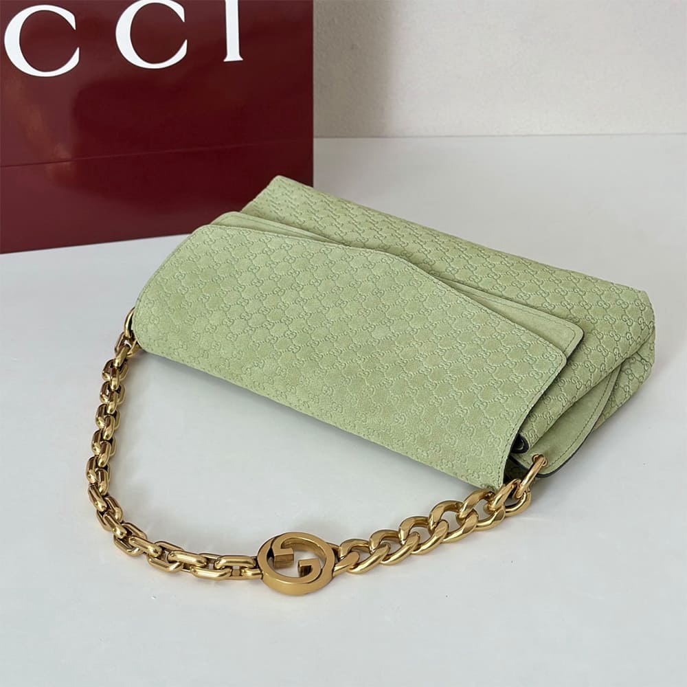 Gucci Medium shoulder bag with chain(HIGH-END GRADE)