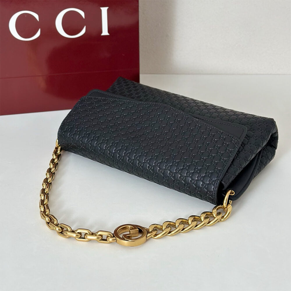 Gucci Medium shoulder bag with chain(HIGH-END GRADE)