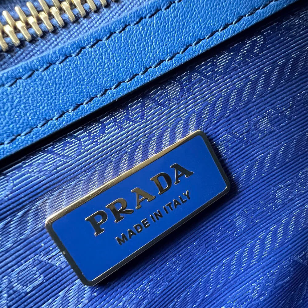 Small Prada Symbole jacquard fabric handbag