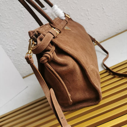 Prada Large leather handbag(high-end grade)