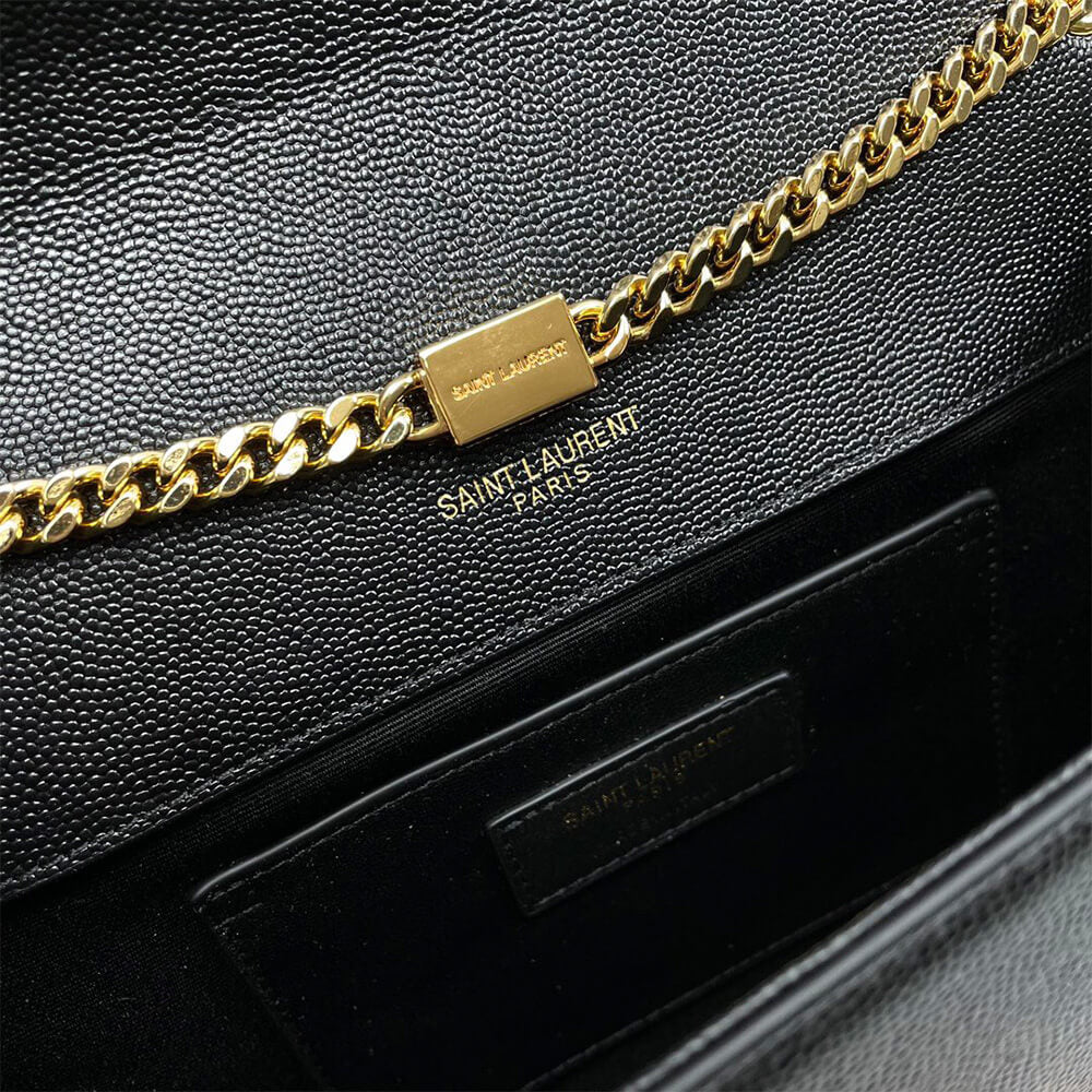 YSL kate medium tassel in grain de poudre embossed leather