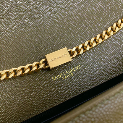YSL kate medium tassel in grain de poudre embossed leather