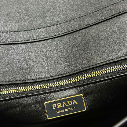 Prada Soft Sound medium leather shoulder bag(high-end grade)